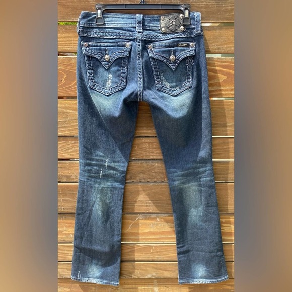Miss Me Embellished Low Rise Denim Bootcut Jean - Picture 3 of 10